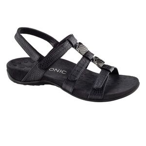 VIONIC Amber Strappy Comfort Black Slingback Sandals Women’s Size 8